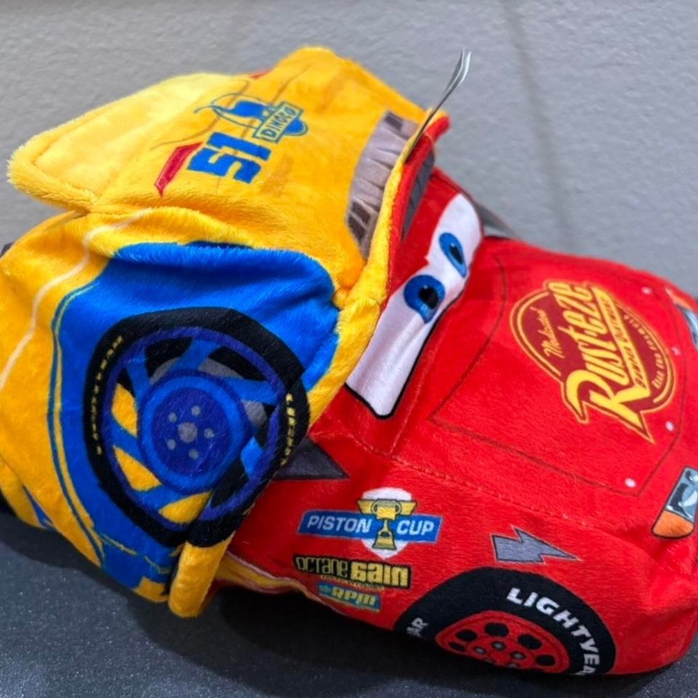 Lightning McQueen Disney Cars Lightning McQueen plush and Cruz plush flip toy 14 - Picture 2 of 8
